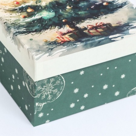 Rectangular box "New Year tree", 27 × 17 × 11 cm-2