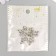 Decor for creativity Metal "Bear" silver 1.6x1 cm
