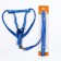 The set of stitched "peas", leash 120 x 1 cm, OG 23-35 cm, blue