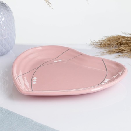 Board "Heart" 23x22cm, marshmallow