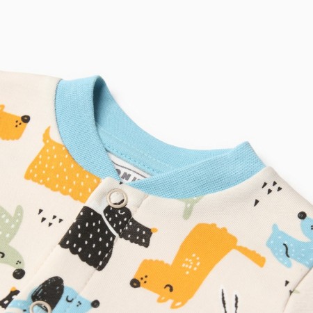 Nursery blouse, cream color/dog, height 74 cm-1