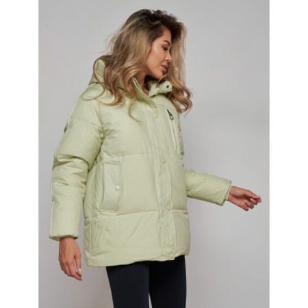 Winter jacket female, size 50, light green color-9