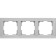Frame for 3 posts WL04-FRAME-03, silver color