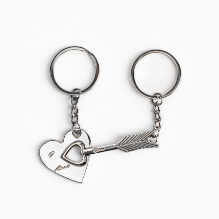 Key keychain, non -memorials “I take your heart in hostage” 9 x 13 cm-2