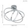 Selvina lamp, 3x9W Led, 3000k, 1000lm, chromium color