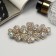 Hair hair clip "Tiana" Flower, 9.5 cm, silver