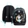 School backpack, 38 x 28 x 18 cm, Grizzly, ergonomic back, + keychain, black