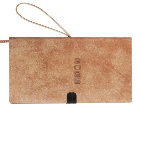 The weekly dated 2025, Escalada, 175 x 95 mm, soft cover with artificial leather, 64 sheets, pancake embossing, block 70, beige-1