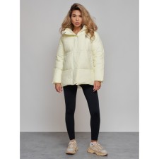 Winter jacket, size 42, light yellow color