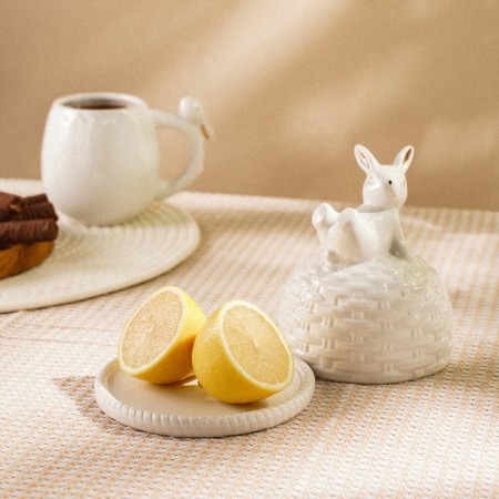 Lemonnitsa SL Home "Forest Rabbit", 14 × 14.5 cm, white color-3