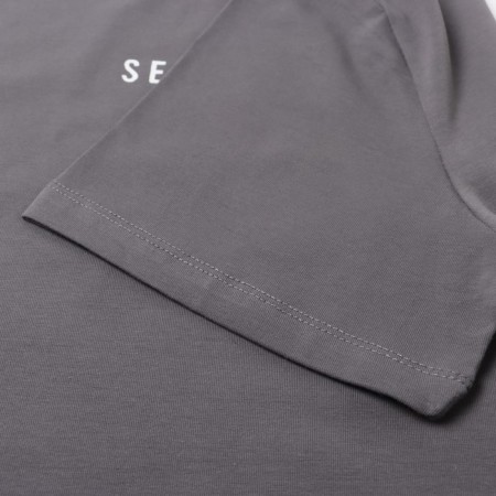 Female T-shirt, dark gray color, one size (42-46)-2