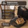 Electrrowfell Luazon LT-09, 750 W, Viennese waffles, anti-stick coating, black