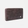 Male purse with lightning, department for bills, for cards, for coins, brown color