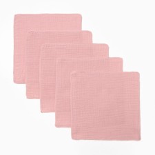 A set of crumbs of crumb I am Strawberry Cream 20*20 cm-5 pcs, muslin, 100 % cotton