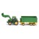 A toy tractor with bucket and trailer-room John Deere, scale 1:87