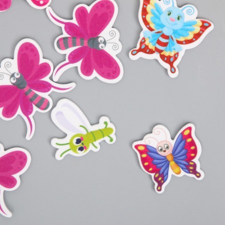 DECOR for Creativity EVA "Drawn butterflies" set of 12 pcs 10x13 cm-3