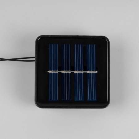 Garland “thread” 2.7 m with nozzles “White Balls”, IP44, Dark Thread, 10 LED, glow of multi, 8 modes, solar battery-6