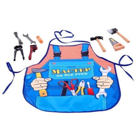 Game set "Master for all hands", 7 elements, apron, mix-1