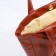 Shopper bag on magnet, brown color