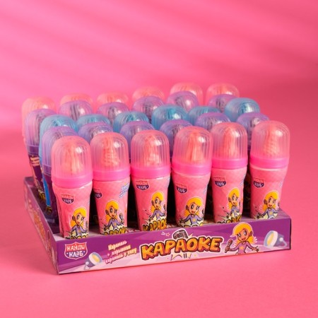 Caramel "Karaoke" with explosive caramel and tattoo, 6 g-1