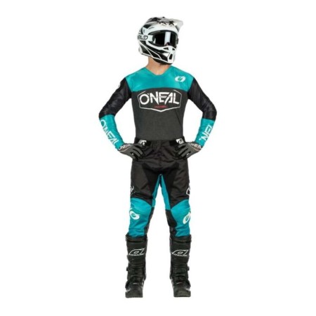 Jersey O’Neal Mayhem Hexx, male, size XXL, turquoise, black-2