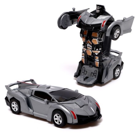 Inertial “sports car” robot, transforms in a collision, mixing color-1