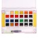 Watercolor paints, + 1 brush, in a plastic box, 24 colors
