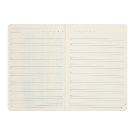 Leduced Diary A5, 160 sheets, Devente.klint, firm artificial leather cover with foam rubber, cream block 70 g/m2, black-8