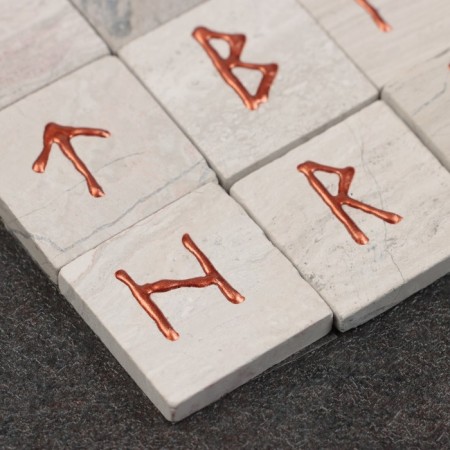 Set "Scandinavian runes", marble, 25 runes-2