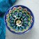 PIALA RISTAN CIRAMICA "Flowers", 8.5 cm, small cognac, mix