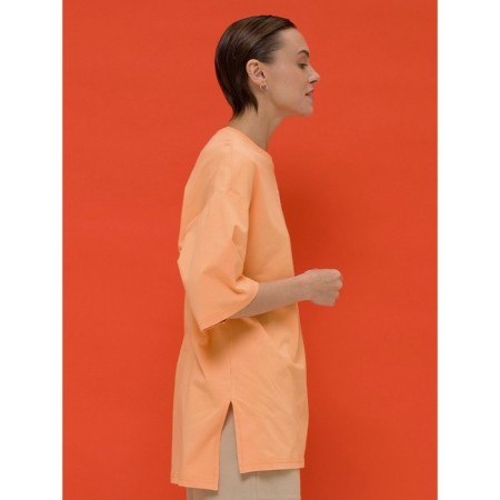 Female T -shirt, size 48, orange color-2