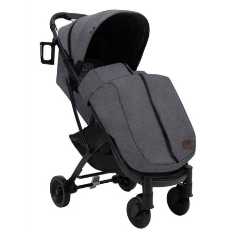 Walking stroller Sweet Baby Compatto, Grey color-5