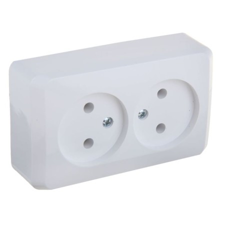 Double SE SE "Study", 16 A, 250 V, overhead, without salary, IP20, white, PA16-005B