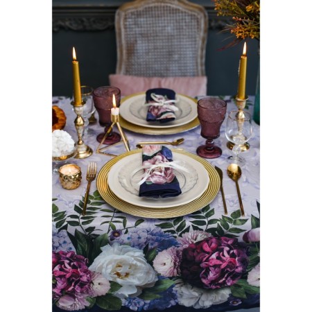 Set of table "Ethel" Flower Study, tablecloth 180x150 cm, napkins 40x40 cm-8 pcs, 100% cotton-11