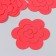 The workpiece of Foamiran "Flower Curly" 10x9.5 cm set 5 pcs. red