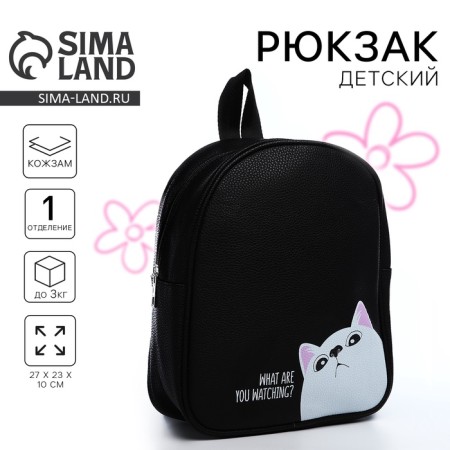 Backpack of artificial leather "What Are You Watching?" 27x23*10 cm