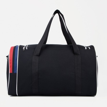 Sports bag with lightning, external pocket, long belt, black color-1