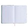 Leduced Diary A5, 160 sheets, Devente.elizabeth, firm artificial leather cover with foam rubber, color slice, a, block 70 g/m2, blue