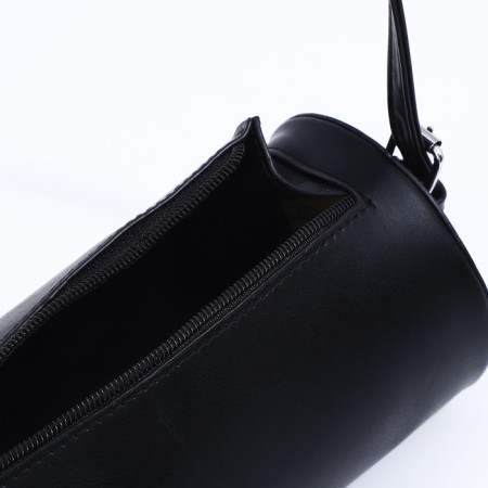 Bag Cross-Bodi with a zipper, black color-4