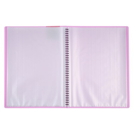 Folder 40 inserts on spirals, A4, 600 μm, Erichkrause "Matt Pastel Bloom", texture "Sand", mix-8