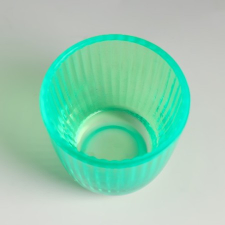 Baltik's candlestick Light-green bright "7x7 cm, 140ml-2