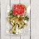 New Year's decoration "Three bells with a flower on the ring" 10x14.5 cm, gold