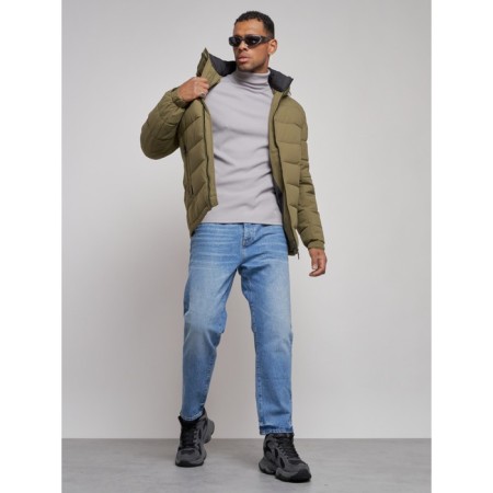 Sports male winter, size 52, khaki color-12