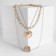 Piece "chain" crumpled circles, color gold, 60 cm