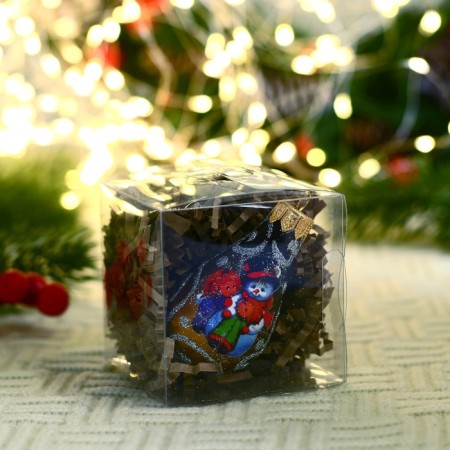 Christmas tree toy "Rosinka Malaya-01" 9.5 cm-1
