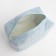 Cosmetic bag with lightning, blue color