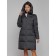 Coat insulated winter female, size 42, dark gray color