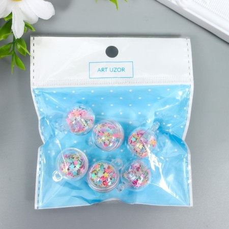 Suspension for creativity Plastic "Ball - Stars" 2.5x2 cm-2