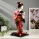 Collector doll "Japanese in a flower kimono with flute" 30x12.5x12.5 cm