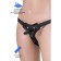 Panties for strapon Realstick Strap-on Abigail, eco-leather, black color